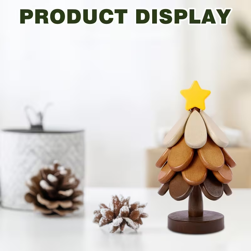 Cherry and Meteor Patterned Wooden Coasters Set (4-piece set) - Heat-resistant and heat-insulating pads, suitable for hot dishes, cookware, beverages, Christmas parties, holiday decorations and gift items (wooden table MATS)