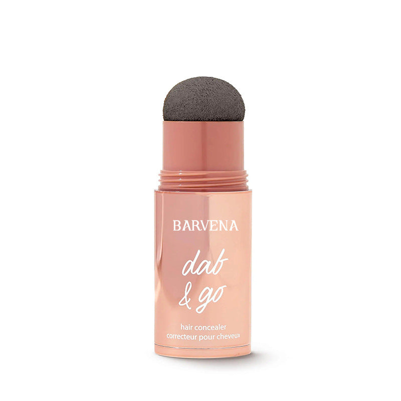 Shape Tape Dab & Go hair concealer Covers roots, grays, sparse areas and thinning spots in seconds with a waterproof formula that gives fuller-looking hair without the sticky spray feel. The built-in sponge really makes it dab and go.