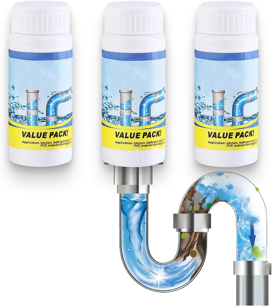 2026 Upgrade Powerful Sink Drain Cleaner, Sink and Drain Cleaner, Multi-functional Drains Cleaners Fast Foaming for Kitchen Quick Cleaning Tool, Fast Acting Clog Remover for Home Users