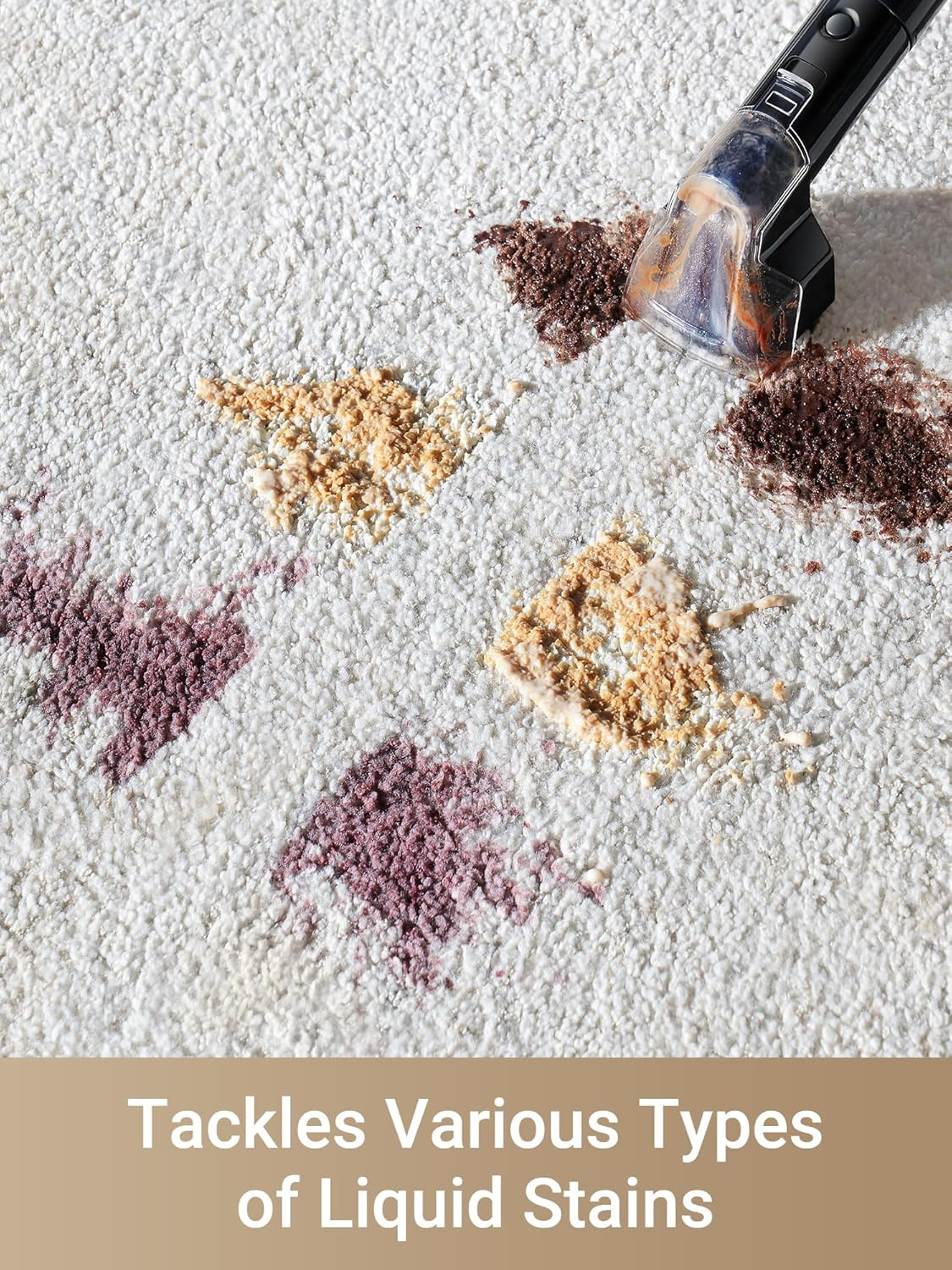 Portable Carpet Spot and Upholstery Cleaner, Powerful Couch Cleaner Machine Stain Remover for Pet Stains, Carpet, Area Rugs, Coaches and Car, 3.1L Large Water Tank, Hose Self-Cleaning